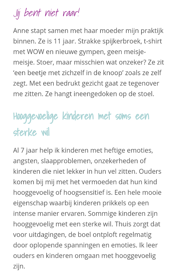 Verhaal kindercoach Fanny