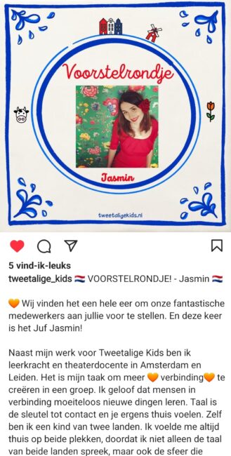 Instagram post geschreven door freelance tekstschrijver Helene Wirken 